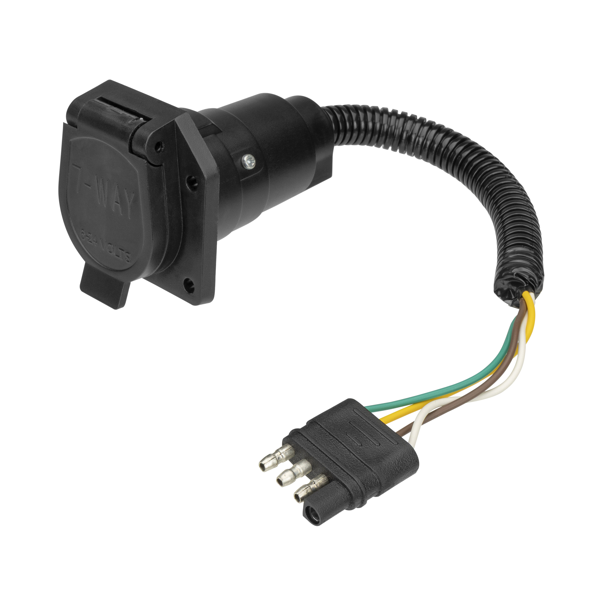 TowSmart, Adapter, 4 Wire Flat to 7 Blade, Connection Location Vehicle Side, Model# 9577